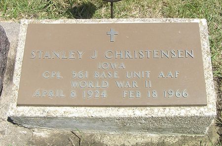 CHRISTENSEN, STANLEY J. - Hamilton County, Iowa | STANLEY J. CHRISTENSEN 