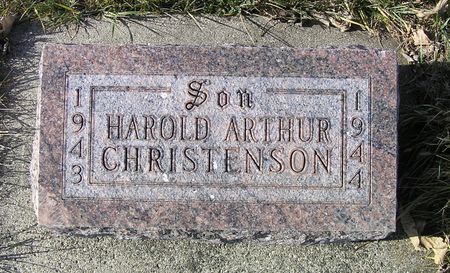 CHRISTENSON, HAROLD ARTHUR - Hamilton County, Iowa | HAROLD ARTHUR CHRISTENSON 