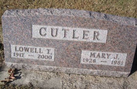 CUTLER, MARY J. - Hamilton County, Iowa | MARY J. CUTLER 