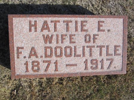 DOOLITTLE, HATTIE E. - Hamilton County, Iowa | HATTIE E. DOOLITTLE 