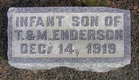 ENDERSON, INFANT SON - Hamilton County, Iowa | INFANT SON ENDERSON 