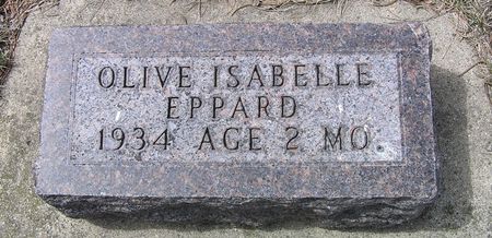 EPPARD, OLIVE ISABELLE - Hamilton County, Iowa | OLIVE ISABELLE EPPARD 