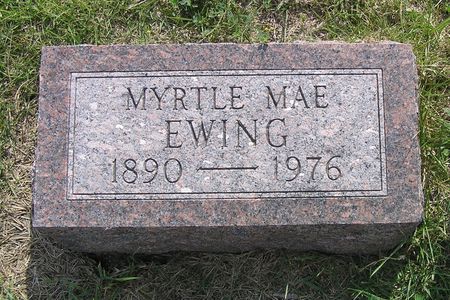 EWING, MYRTLE MAE - Hamilton County, Iowa | MYRTLE MAE EWING 