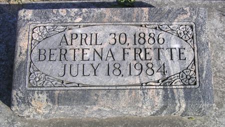 FRETTE, BERTENA - Hamilton County, Iowa | BERTENA FRETTE 