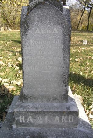 HAALAND, ANN A. - Hamilton County, Iowa | ANN A. HAALAND 