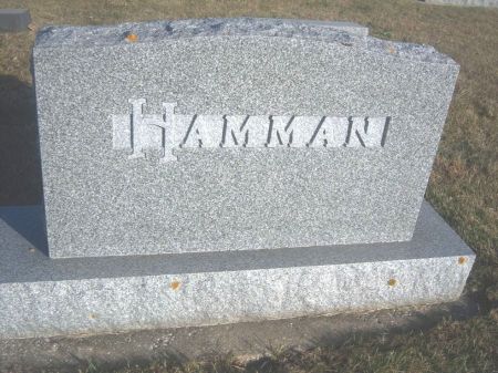 HAMMAN, FAMILY STONE - Hamilton County, Iowa | FAMILY STONE HAMMAN 