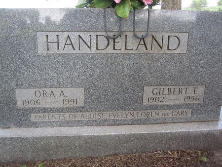 HANDELAND, ORA A. - Hamilton County, Iowa | ORA A. HANDELAND 