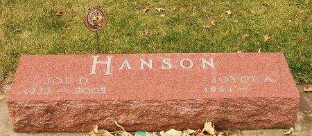 HANSON, JOE D. - Hamilton County, Iowa | JOE D. HANSON 