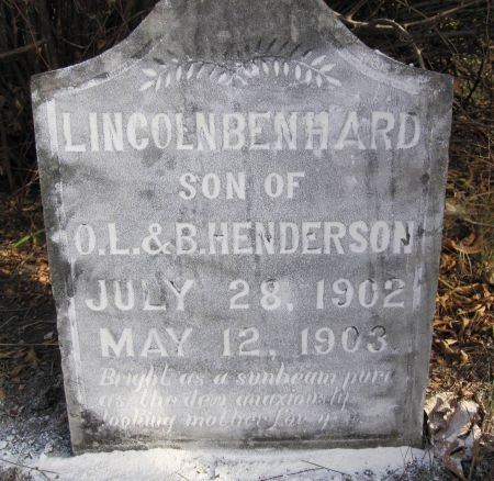 HENDERSON, LINCOLN BENHARD - Hamilton County, Iowa | LINCOLN BENHARD HENDERSON 