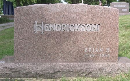HENDRICKSON, BRIAN H. - Hamilton County, Iowa | BRIAN H. HENDRICKSON 