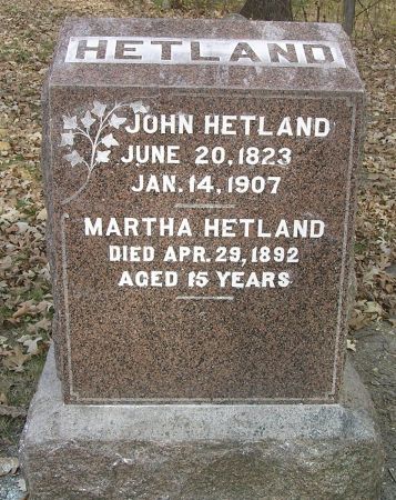 HETLAND, MARTHA - Hamilton County, Iowa | MARTHA HETLAND 