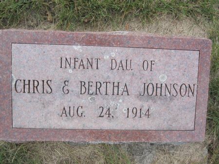 JOHNSON, INFANT DAUGHTER - Hamilton County, Iowa | INFANT DAUGHTER JOHNSON 