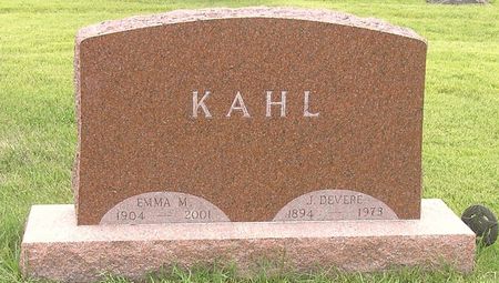 KAHL, J. DEVERE - Hamilton County, Iowa | J. DEVERE KAHL 