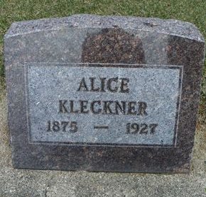 KLECKNER, ALICE - Hamilton County, Iowa | ALICE KLECKNER 