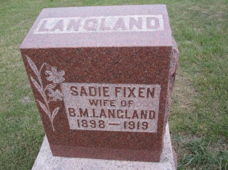 LANGLAND, SADIE - Hamilton County, Iowa | SADIE LANGLAND 