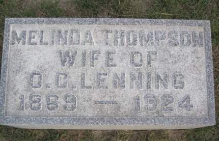 THOMPSON LENNING, MELINDA - Hamilton County, Iowa | MELINDA THOMPSON LENNING 