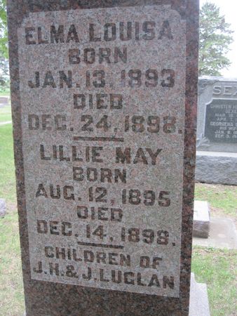 LUGLAN, LILLIE MAY - Hamilton County, Iowa | LILLIE MAY LUGLAN 