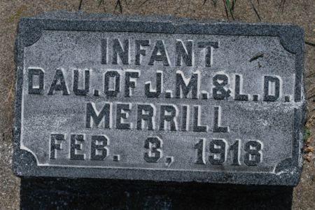 MERRILL, INFANT DAUGHTER - Hamilton County, Iowa | INFANT DAUGHTER MERRILL 