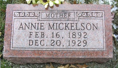 ODSON MICKELSON, ANNIE - Hamilton County, Iowa | ANNIE ODSON MICKELSON 