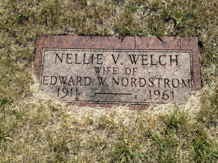 WELCH NORDSTROM, NELLIE V. - Hamilton County, Iowa | NELLIE V. WELCH NORDSTROM 