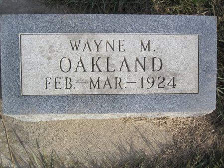 OAKLAND, WAYNE M. - Hamilton County, Iowa | WAYNE M. OAKLAND 