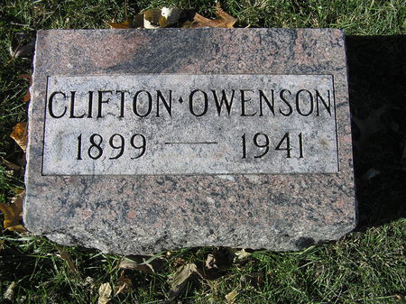 OWENSON, CLIFTON - Hamilton County, Iowa | CLIFTON OWENSON 