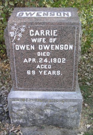 OWENSON, CARRIE - Hamilton County, Iowa | CARRIE OWENSON 