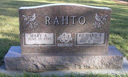 RAHTO, RICHARD K. - Hamilton County, Iowa | RICHARD K. RAHTO 