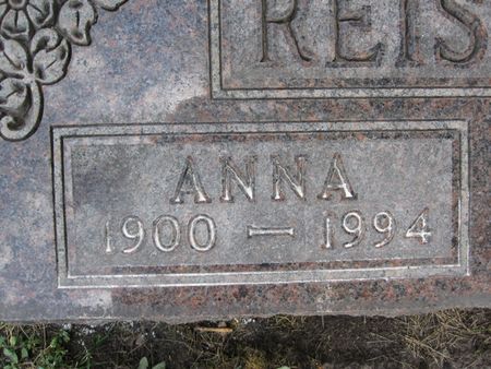 REISETTER, ANNA - Hamilton County, Iowa | ANNA REISETTER 