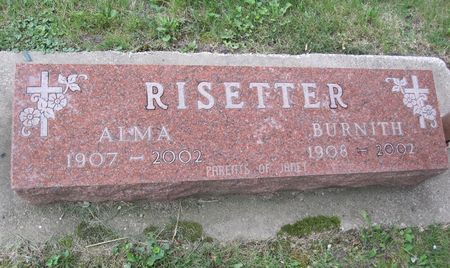 RISETTER, BURNITH - Hamilton County, Iowa | BURNITH RISETTER 