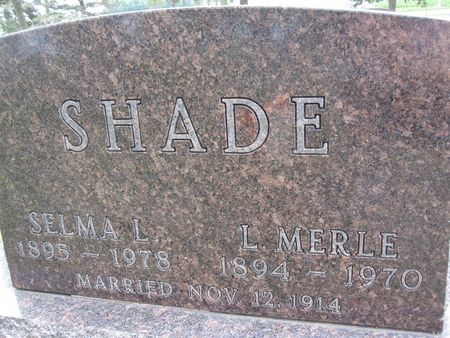SHADE, SELMA L. - Hamilton County, Iowa | SELMA L. SHADE 
