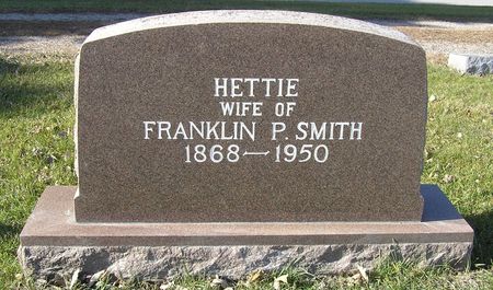 SMITH, HETTIE - Hamilton County, Iowa | HETTIE SMITH 