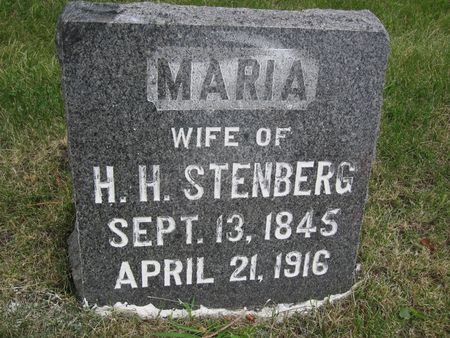 STENBERG, MARIA - Hamilton County, Iowa | MARIA STENBERG 