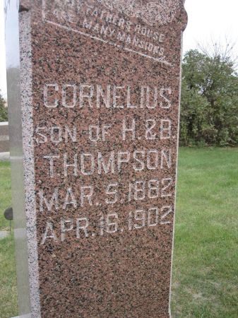 THOMPSON, CORNELIUS - Hamilton County, Iowa | CORNELIUS THOMPSON 