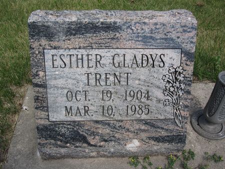 TRENT, ESTHER GLADYS - Hamilton County, Iowa | ESTHER GLADYS TRENT 