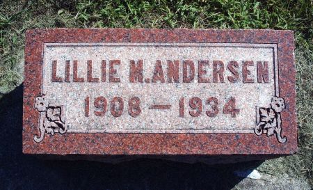 MEYER ANDERSEN, LILLIE M - Hancock County, Iowa | LILLIE M MEYER ANDERSEN 