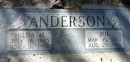 ANDERSON, HILDA M - Hancock County, Iowa | HILDA M ANDERSON 