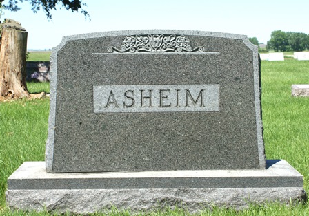ASHEIM, OSMUND FAMILY MONUMENT - Hancock County, Iowa | OSMUND FAMILY MONUMENT ASHEIM 