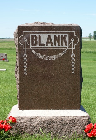 BLANK, FAMILY MONUMENT - Hancock County, Iowa | FAMILY MONUMENT BLANK 