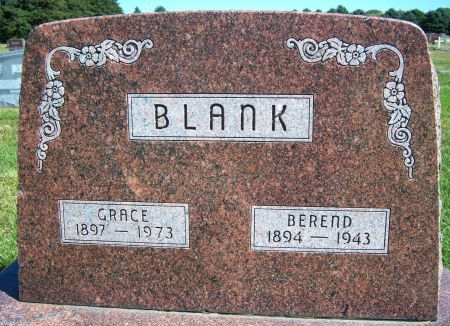 NIEMAN BLANK, GRACE - Hancock County, Iowa | GRACE NIEMAN BLANK 