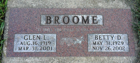 BROOME, BETTY D - Hancock County, Iowa | BETTY D BROOME 