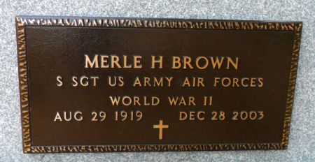 BROWN, MERLE H - Hancock County, Iowa | MERLE H BROWN 