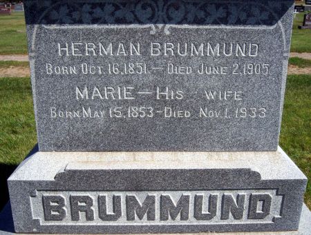 BRUMMUND, HERMAN - Hancock County, Iowa | HERMAN BRUMMUND 