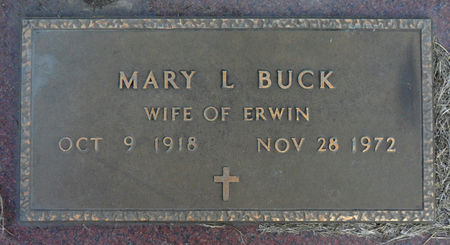 BUCK, MARY L - Hancock County, Iowa | MARY L BUCK 