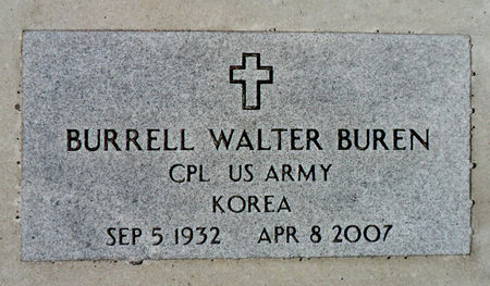BUREN, BURRELL W - Hancock County, Iowa | BURRELL W BUREN 