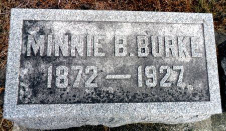 BURKE, MINNIE B - Hancock County, Iowa | MINNIE B BURKE 