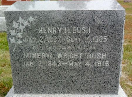 WRIGHT BUSH, MINERVA - Hancock County, Iowa | MINERVA WRIGHT BUSH 