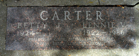 CARTER, LENNIE V - Hancock County, Iowa | LENNIE V CARTER 