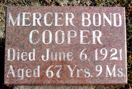 COOPER, MERCER B - Hancock County, Iowa | MERCER B COOPER 