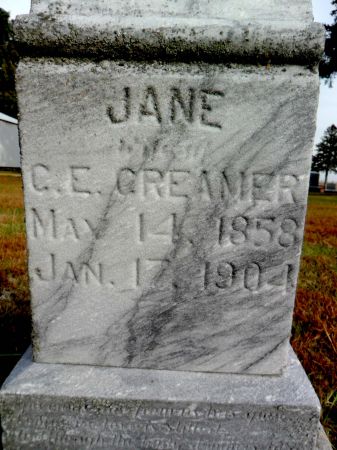 YOUNG CREAMER, JANE - Hancock County, Iowa | JANE YOUNG CREAMER 
